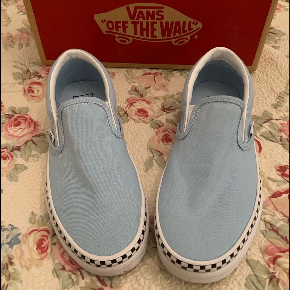 Women’s size 6 classic slip on light blue
